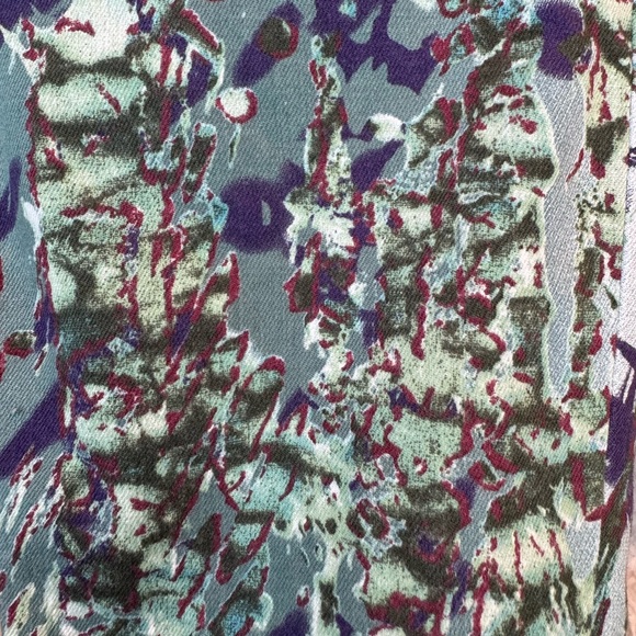 ESCADA SPORT teal green, blue print jean, size 36 EU - Picture 9 of 14